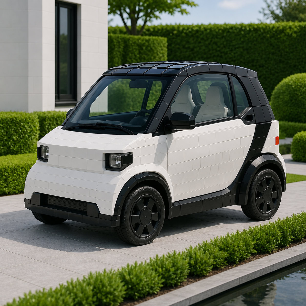 LEGO und SMART präsentieren erstes straßentaugliches Auto aus Klemmbausteinen